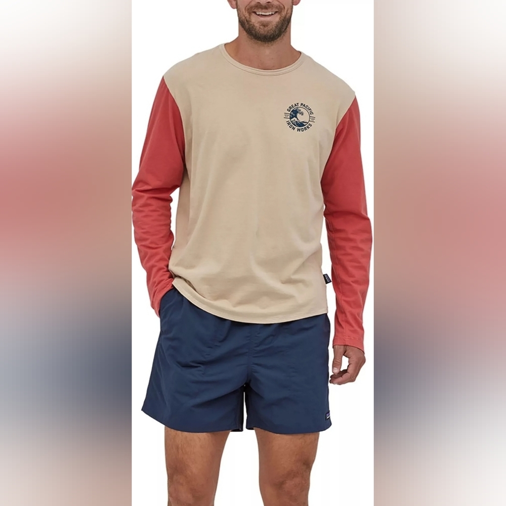 Patagonia Mens Size 2XL Black Baggies 5" Shorts Lined Nylon Drawstring - Navy